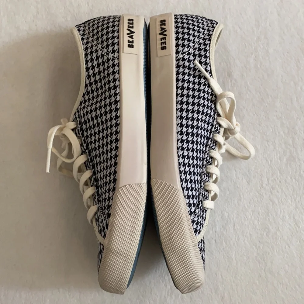 {NWOT} SeaVees for J.Crew | Monterey Houndstooth Sneaker Vegan SF 06/67 (6.5) - Picture 13 of 16
